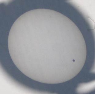 venus in transit across the sun
