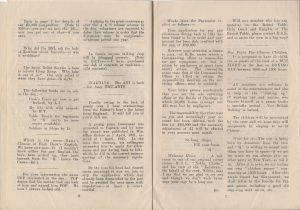First edition of Piokelde Post, January 1946, pages 6-7
