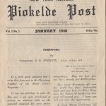 Cover of the first edition of Piokelde Post, January 1946